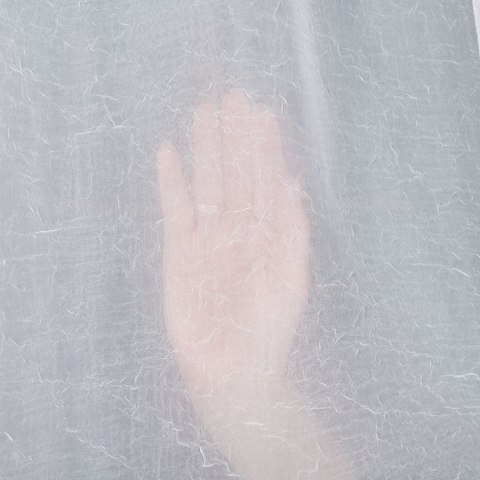 Woal kreszowany, wysokość 290cm, kolor 001 biały 000101/333/001/000290/1