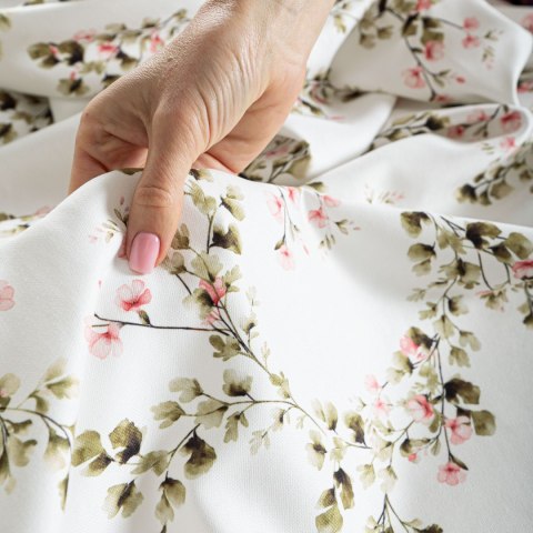 ZIELINA Tkanina dekoracyjna typu MILAS, szerokość 150cm, kolor 001 biały D00318/MIL/001/150000/1