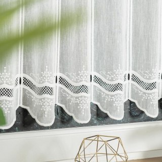 Zazdrostka haftowana panelowa ze wzorem na samym dole, wysokość 60cm, kolor 011 naturalny 044716/000/011/000060/1