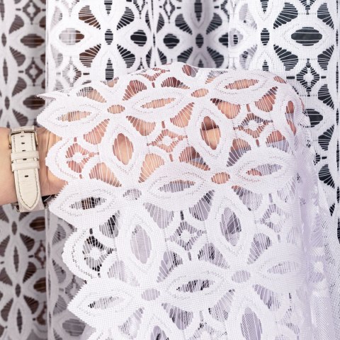 Firanka gotowa żakardowa ADRIANNA 250x300 cm kolor biały