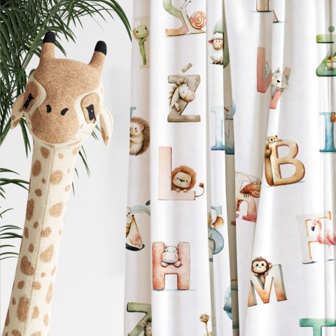 ALFABET Tkanina dekoracyjna typu MILAS, szerokość 150cm, kolor 001 biały D00371/MIL/001/150000/1