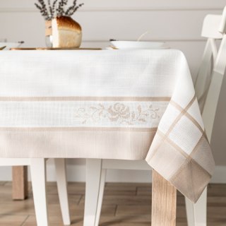 ASTRA Obrus z haftem, szerokość 140cm x wysokość 180cm, kolor 001 biały 241247/KSP/L01/140180/1