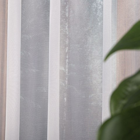 ELZA Firanka żakardowa gotowa na prosto, szerokość 140 x wysokość 230cm, kolor 001 biały 023456/FBP/001/140230/1