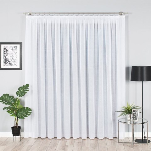Firanka fantazyjna z ołowianką, wysokość 330cm, kolor 001 biały 000121/OLO/001/000330/1