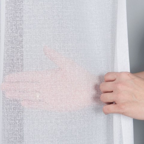 Firanka fantazyjna z ołowianką, wysokość 330cm, kolor 001 biały 000121/OLO/001/000330/1