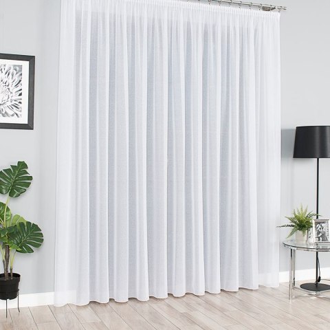 Firanka fantazyjna z ołowianką, wysokość 330cm, kolor 001 biały 000121/OLO/001/000330/1