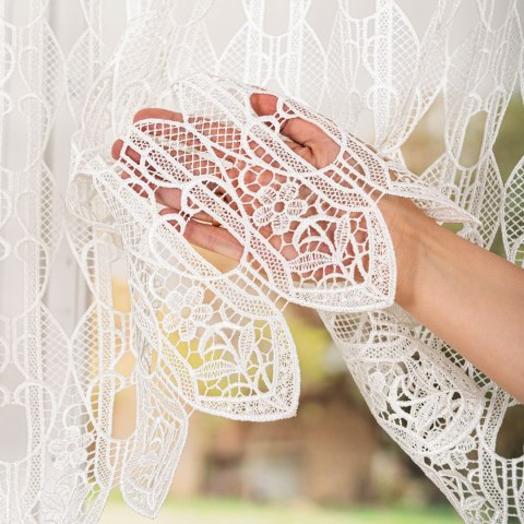 Firanka gipiurowa, wysokość 110cm, kolor 010 naturalny 016451/447/010/000110/1