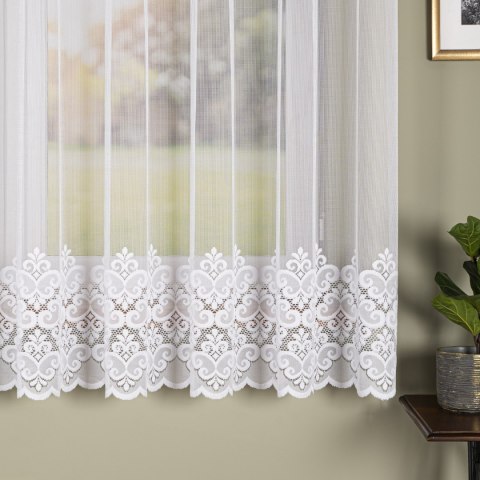 Firanka żakardowa na metry 015997 wysokość 175 cm kolor biały