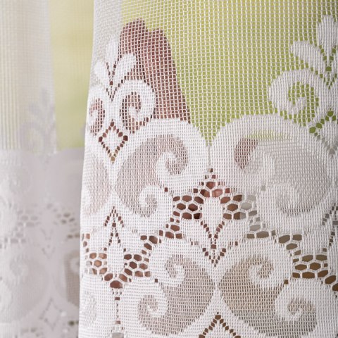 Firanka żakardowa na metry 015997 wysokość 175 cm kolor biały