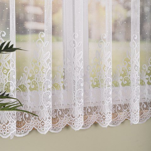 Firanka żakardowa na metry 019461 wysokość 170 cm kolor biały