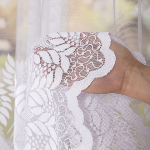 Firanka żakardowa na metry 049365 wysokość 170 cm kolor biały