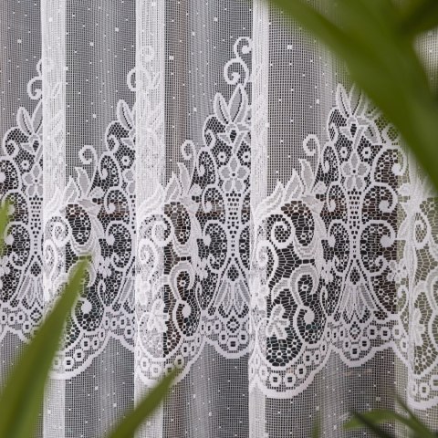 Firanka żakardowa na metry 019461 wysokość 250 cm kolor biały