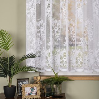 Firanka żakardowa na metry 004713 wysokość 155 cm kolor biały