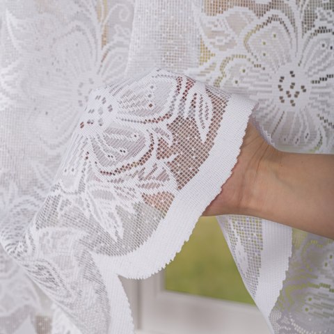 Firanka żakardowa na metry 004713 wysokość 175 cm kolor biały