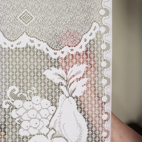 PELAGIA Firanka żakardowa gotowa, szerokość 300 x wysokość 135cm, kolor 001 biały 361250/FBL/001/300135/1