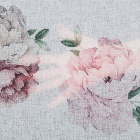 PEONI Firanka z ołowianką DOLLI, wysokość 295cm, kolor 001 różowy F00006/OLO/001/000290/1