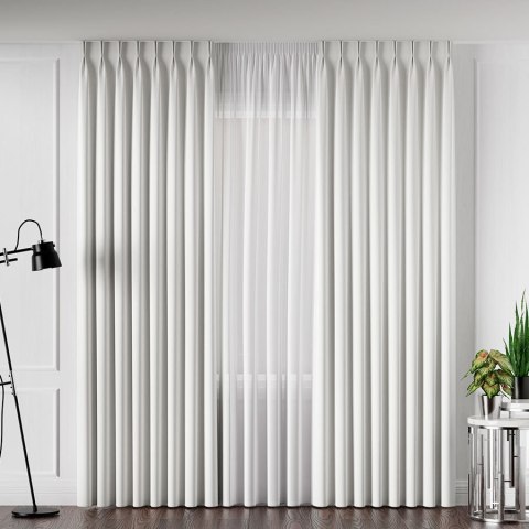 SERINA Tkanina dekoracyjna, wysokość 300cm, kolor 015 biały 318744/TDP/015/000300/1