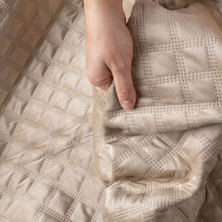 VELVI Narzuta dekoracyjna, rozmiar 70x160cm, kolor 001 ciemny beżowy VELVI0/NAP/001/070160/1