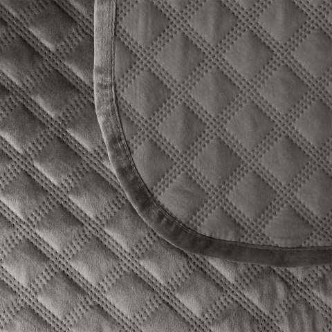 VELVI Narzuta dekoracyjna, rozmiar 70x160cm, kolor 006 ciemny szary; antracytowy VELVI0/NAP/006/070160/1