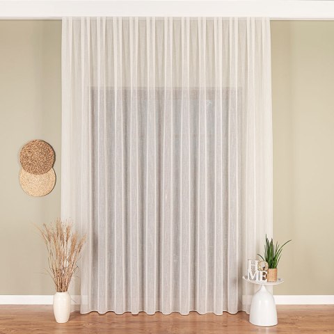 Firanka fantazyjna, wysokość 300cm, kolor 012 kremowy 015597/000/012/000300/1