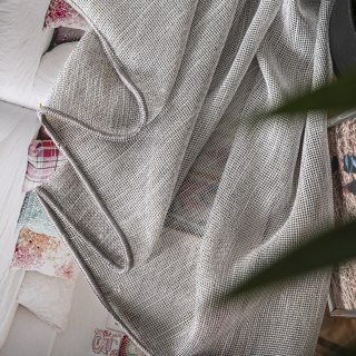 Firanka fantazyjna z ołowianką, wysokość 300cm, kolor 010 szary 001832/OLO/010/000300/1