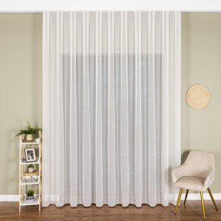 Firanka fantazyjna z ołowianką, wysokość 300cm, kolor 012 kremowy 002040/OLO/012/000300/1