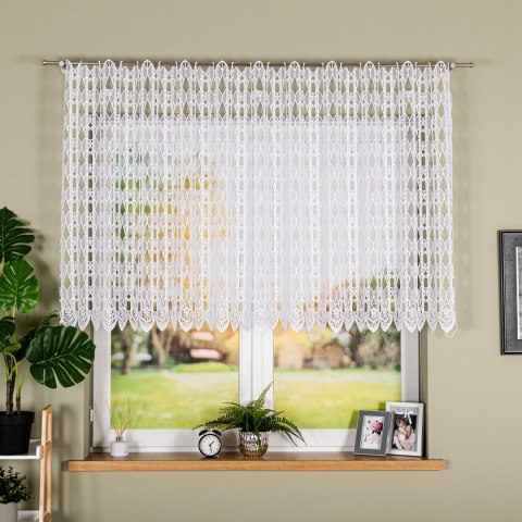 Firanka gipiurowa, wysokość 130cm, kolor 001 biały 016451/447/001/000130/1