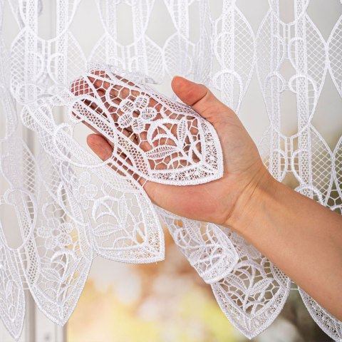 Firanka gipiurowa, wysokość 130cm, kolor 001 biały 016451/447/001/000130/1