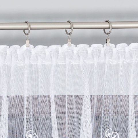 Firanka żakardowa na metry 023006 wysokość 250 cm kolor biały