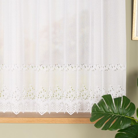 JAGODA Firanka żakardowa gotowa, szerokość 300 x wysokość 160cm, kolor 001 biały 018534/FBP/001/300160/1