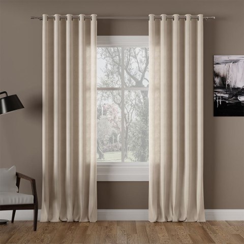 MILAS Tkanina dekoracyjna, wysokość 290cm, kolor 374 jasny ciepły beżowy MILAS0/000/374/000290/1