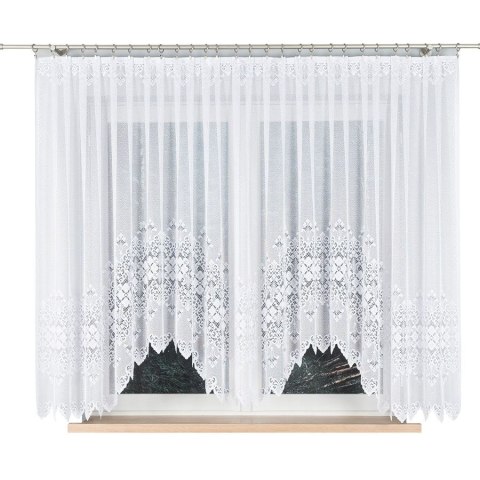 Firanka gotowa żakardowa NADIA 160x400 cm kolor biały