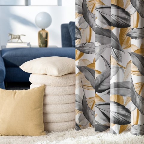 PERUGA Tkanina dekoracyjna typu MILAS, szerokość 150cm, kolor 008 musztardowy D00008/MIL/008/150000/1