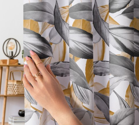 PERUGA Tkanina dekoracyjna typu MILAS, szerokość 150cm, kolor 008 musztardowy D00008/MIL/008/150000/1