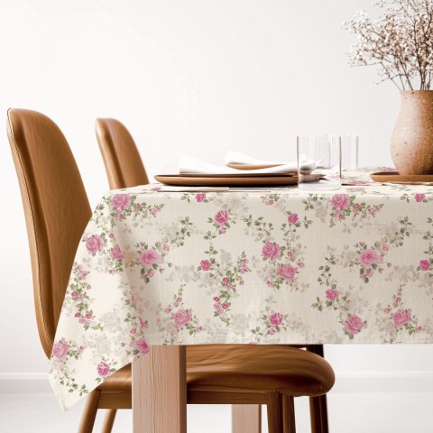 RÓŻA ANGIELSKA Tkanina dekoracyjna NINA WODOODPORNA, 160cm, kolor 001 biały D00337/NIW/001/160000/1