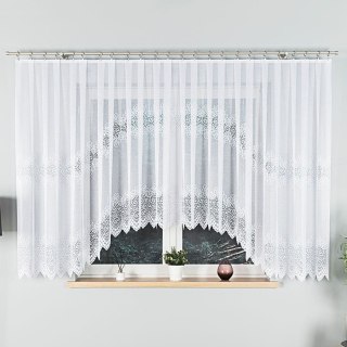 Firanka gotowa żakardowa VIOLETTA 160x420 cm kolor biały