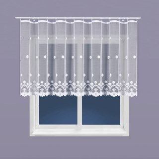 Firanka żakardowa na metry 004421 wysokość 120 cm kolor biały