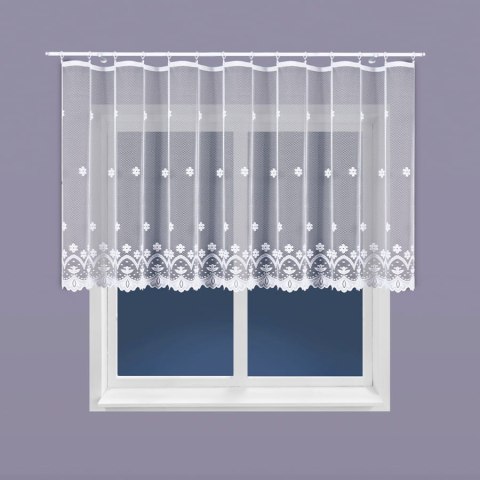 Firanka żakardowa na metry 004421 wysokość 120 cm kolor biały