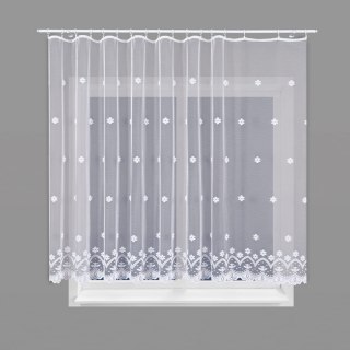 Firanka żakardowa na metry 004421 wysokość 180 cm kolor biały