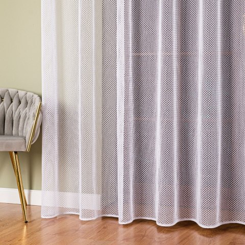 Firanka typu bukla, wysokość 300cm, kolor 001 biały 625947/000/001/000300/1