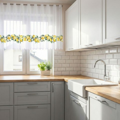 CYTRYNY Zazdrostka żakardowa 361910, wysokość 70cm, kolor 001 D00325/ZAZ/001/000070/1