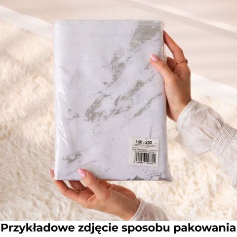 ETAMINA Firana gotowa na srebrnych przelotkach, szerokość 140 x wysokość 230cm, kolor 001 biały ETAMIN/FGP/001/140230/1