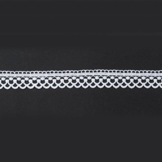 Koronka gipiurowa, wysokość 3cm, kolor 001 biały (72771) 072732/447/001/000003/1