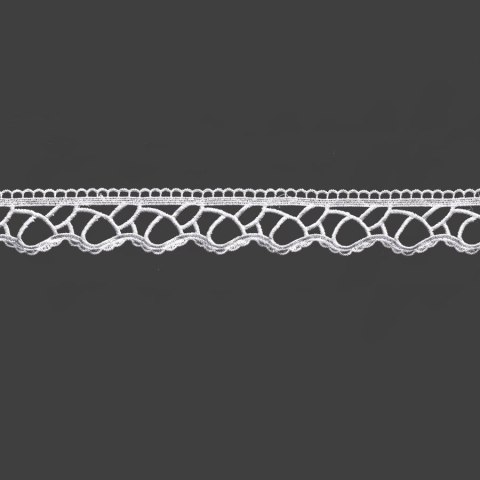 Koronka gipiurowa, wysokość 5cm, kolor 001 biały 073337/BIS/001/000005/1