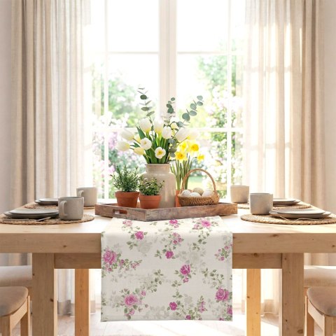 RÓŻA ANGIELSKA Tkanina dekoracyjna NINA WODOODPORNA, 160cm, kolor 001 biały D00337/NIW/001/160000/1