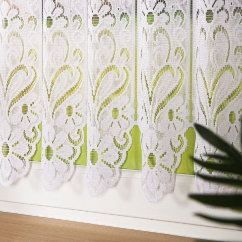 Zazdrostka żakardowa panelowa, wysokość 70cm, kolor 001 biały 019401/000/001/000070/1