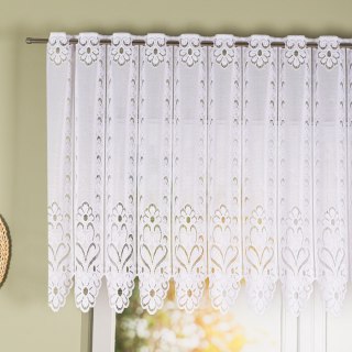 Zazdrostka żakardowa panelowa, wysokość 90cm, kolor 001 biały 019401/000/001/000090/1