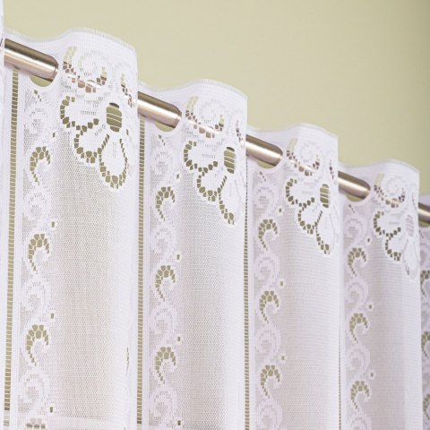 Zazdrostka żakardowa panelowa, wysokość 90cm, kolor 001 biały 019401/000/001/000090/1