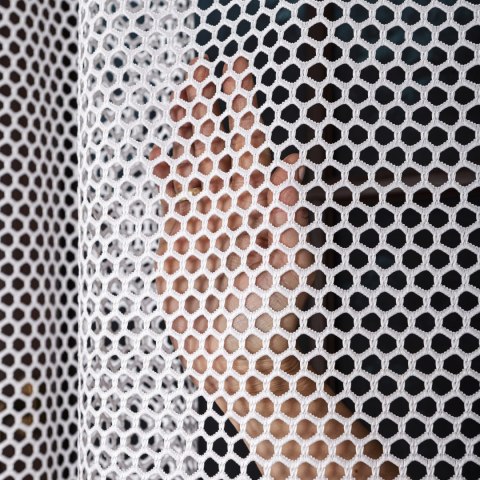 Firanka żakardowa ze wzorem po całości, wysokość 250cm, kolor 001 biały 011607/000/001/000250/1