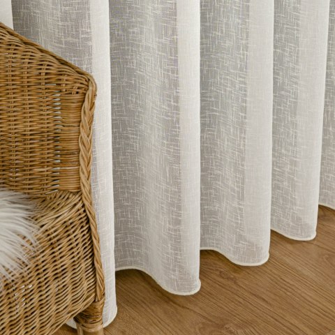 ELIORA Firana fantazyjna z ołowianką, wysokość 350cm, kolor 012 kremowy 723726/OLO/012/000350/1